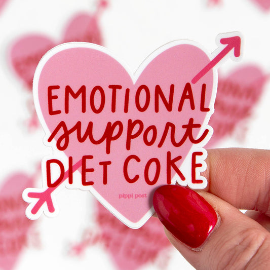 Emotional Support Diet Coke Decal Sticker