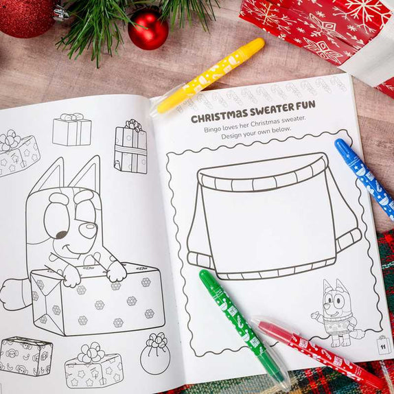 Bluey Colortivity: Hooray Christmas! by Delaney Foerster