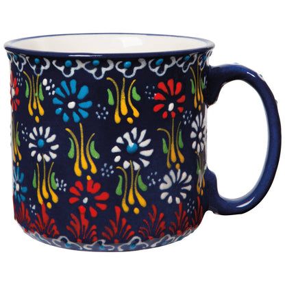 Hand-painted Turkish Mug - Evani Azure
