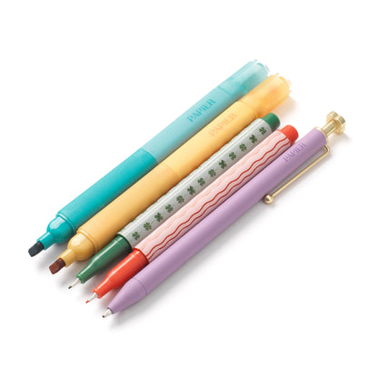 Mixed Pen & Highlighter Set of 5 - Imagination