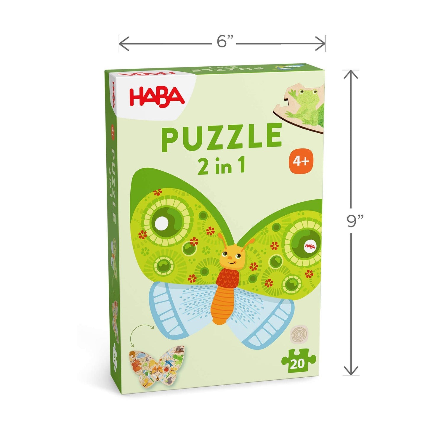 Butterfly 2-in-1 Wooden Puzzle