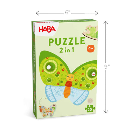 Butterfly 2-in-1 Wooden Puzzle