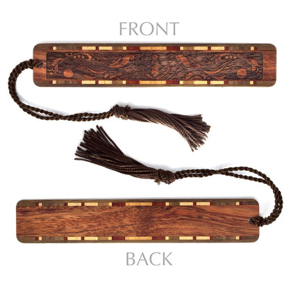 Elegant Engraved Handmade Wooden Bookmark