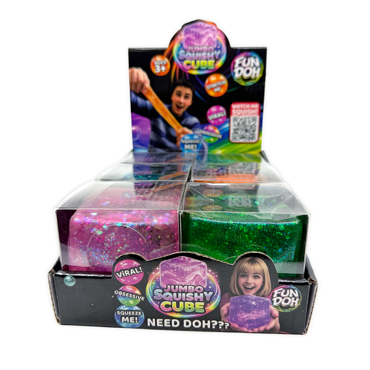 Fun Doh JUMBO Squishy Cube Assortment -