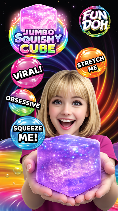 Fun Doh JUMBO Squishy Cube Assortment -