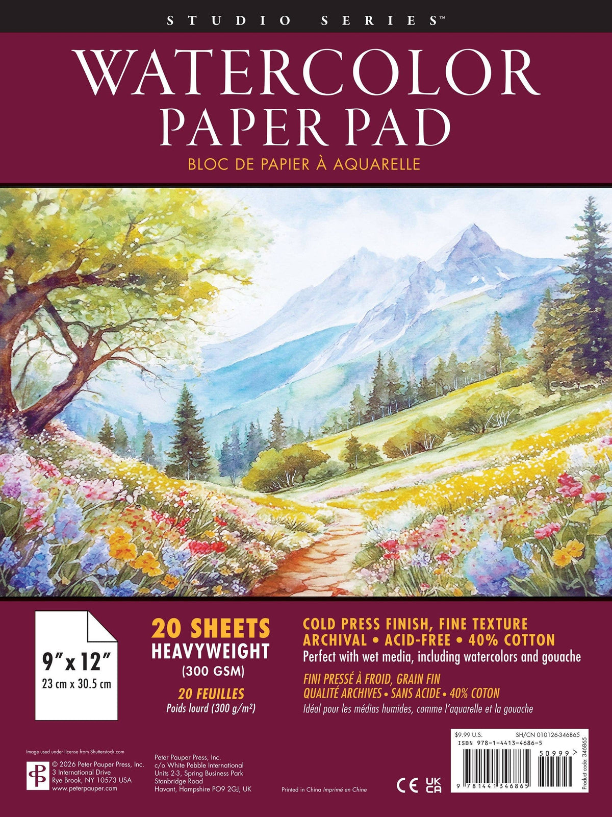 Studio Series Watercolor Paper Pad