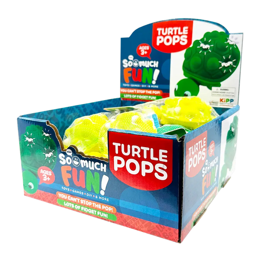 So Much Fun! Fidget Turtle Pop Sensory Toy - 12/Display