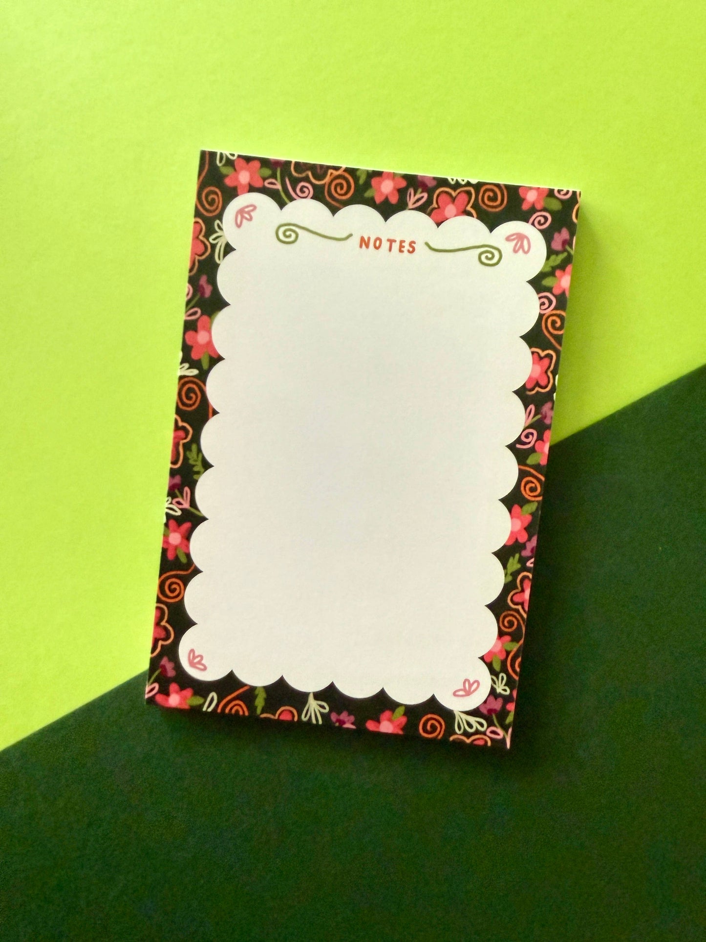Fall Floral Notepad, 4 x 6 in, 25 Pages