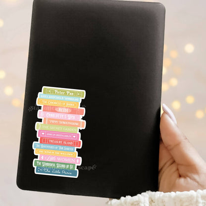 Children's Classics Book Stack Sticker