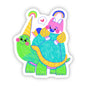 Cute Turtle & Dog Sticker