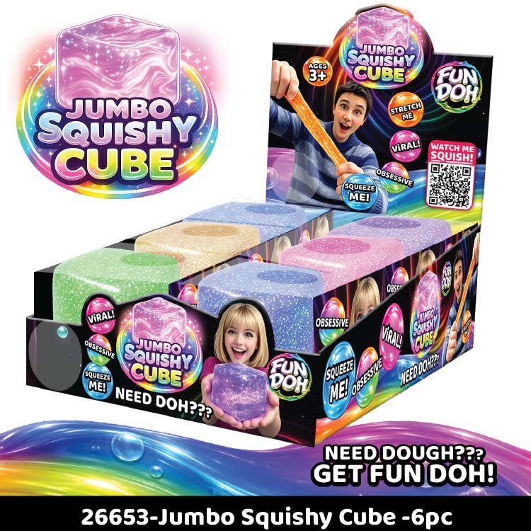 Fun Doh JUMBO Squishy Cube Assortment -