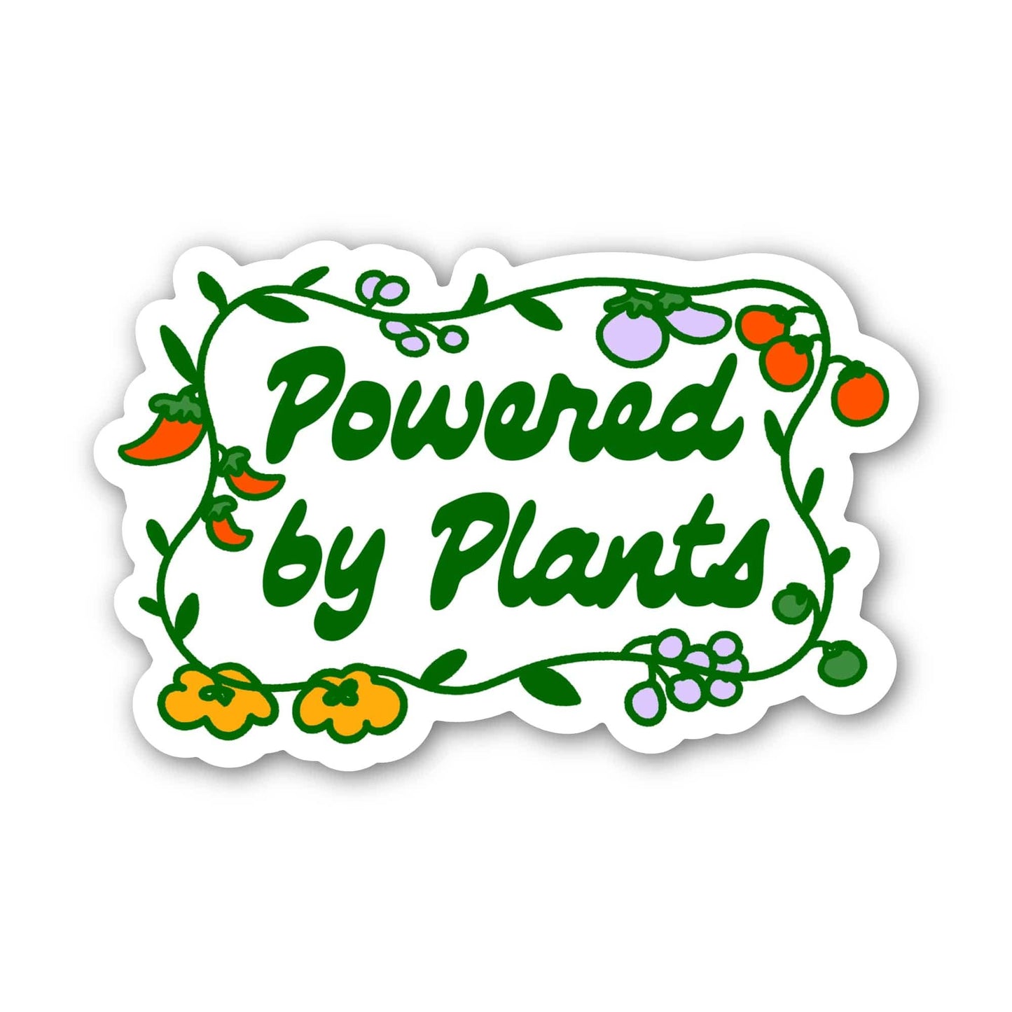 Powered By Plants Sticker