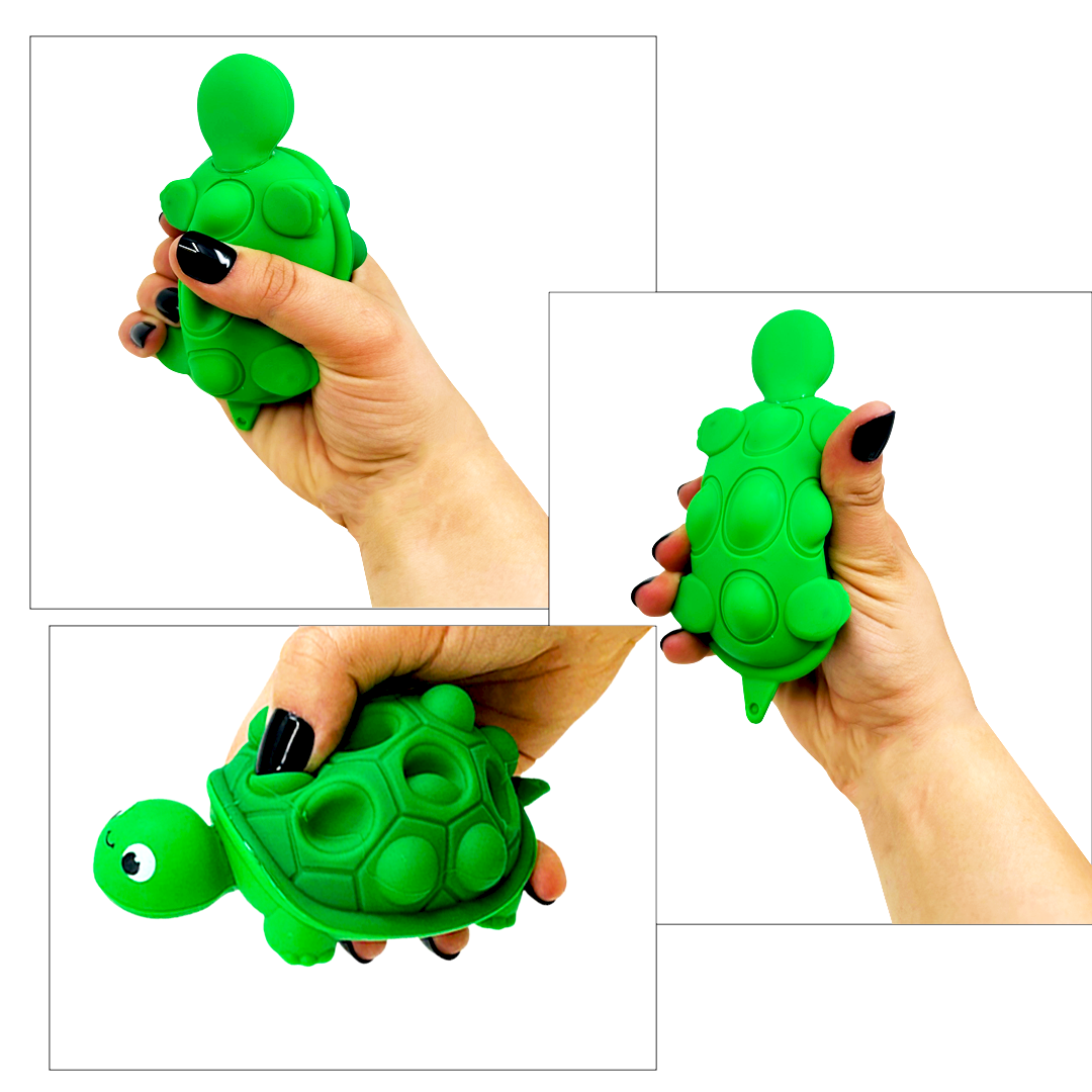 So Much Fun! Fidget Turtle Pop Sensory Toy - 12/Display