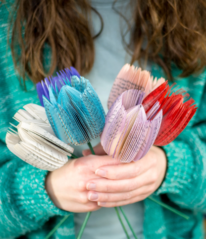 Rose Book Stems--Mothers Day Gift