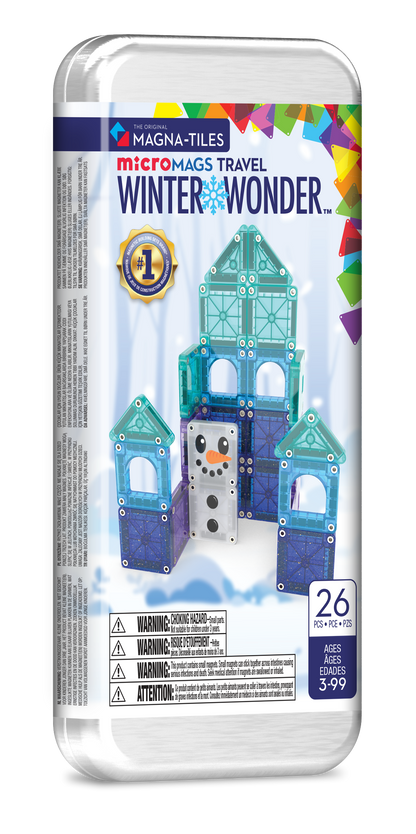 Magna-Tiles Winter Wonder 26-Piece Travel Set