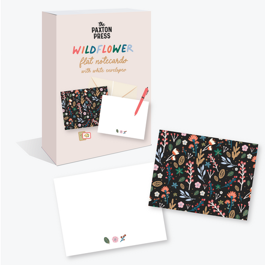Wildflower Stationery Set of 12 Notecards & Envelopes