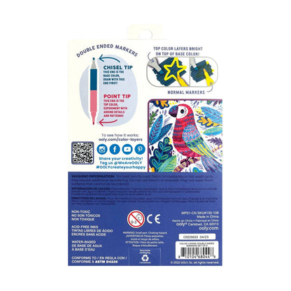 Color Layers: Double-Ended Layering Markers (Set of 8 / 16 C