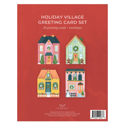 Holiday Village Specialty Greeting Card Set