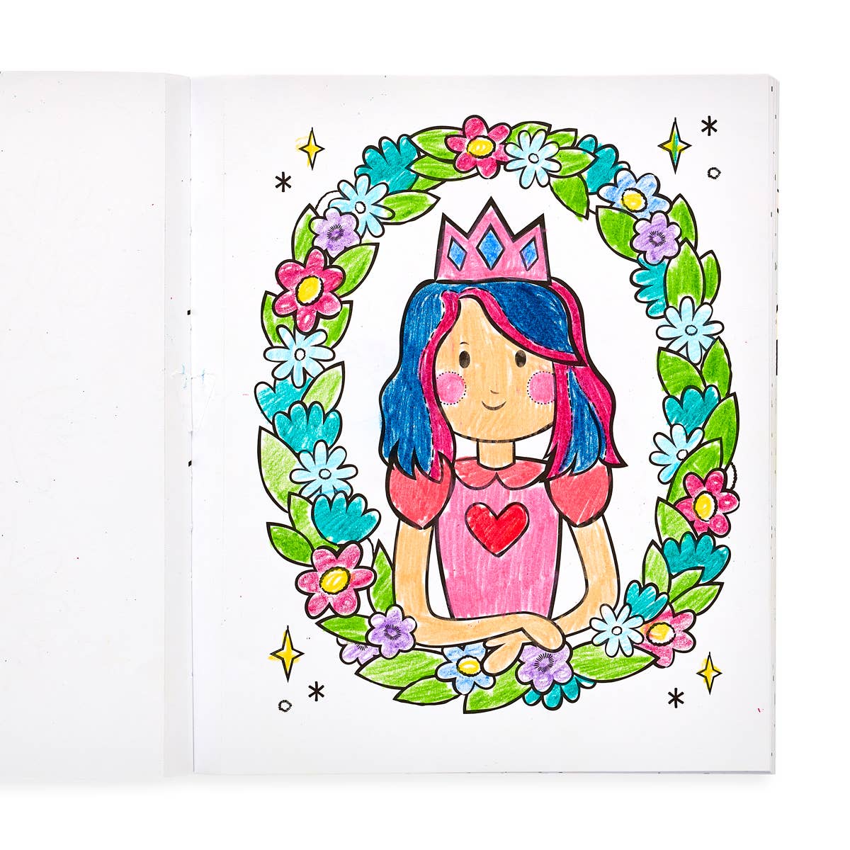 Color-in' Book: Princess & Fairies (8" x 10";31 Pages)