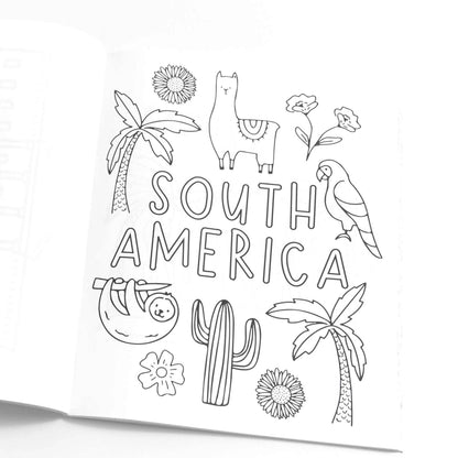 Travel the World Coloring Book