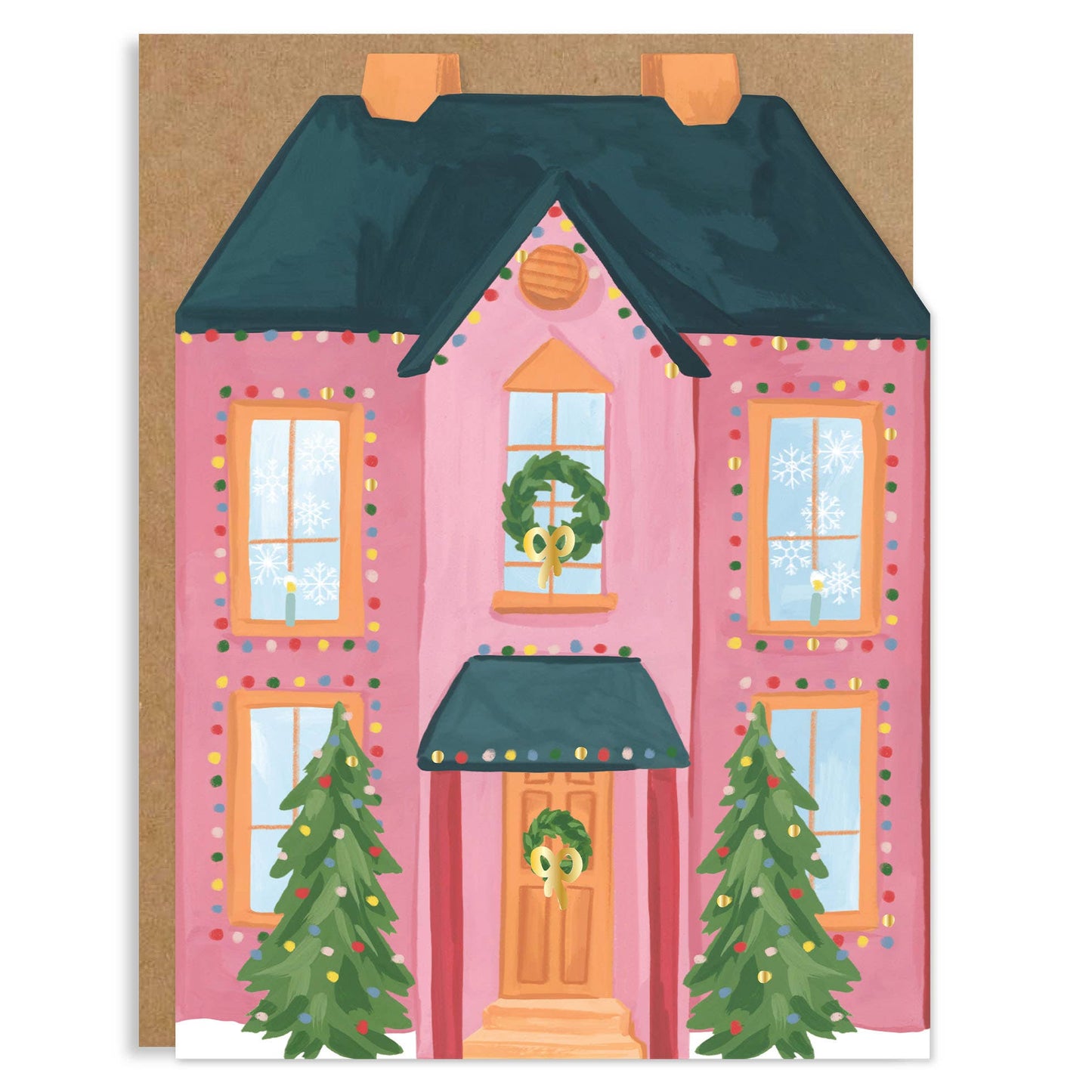 Holiday Village Specialty Greeting Card Set