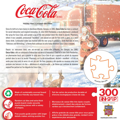 Happy Holidays - Coca-Cola Holiday Haul 300 Piece EZ Grip Jigsaw Puzzle