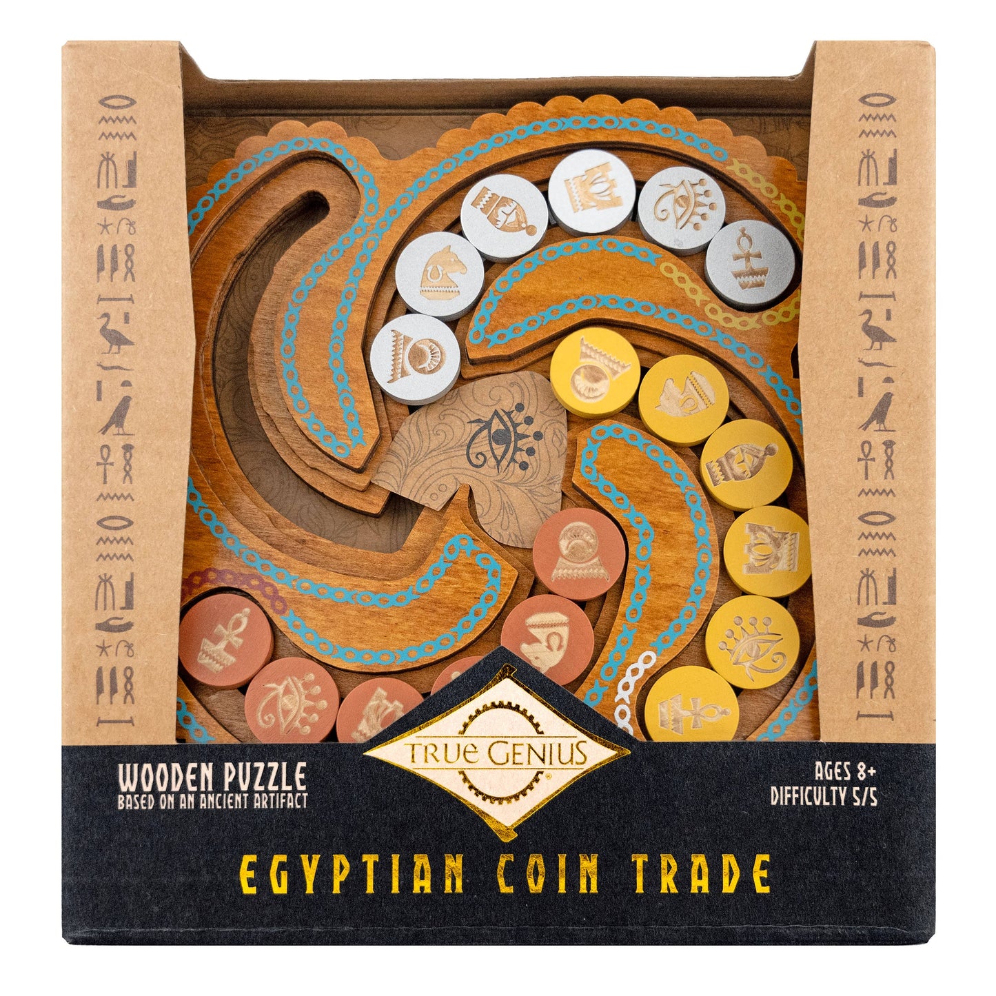 True Genius Egyptian Coin Trade Puzzle