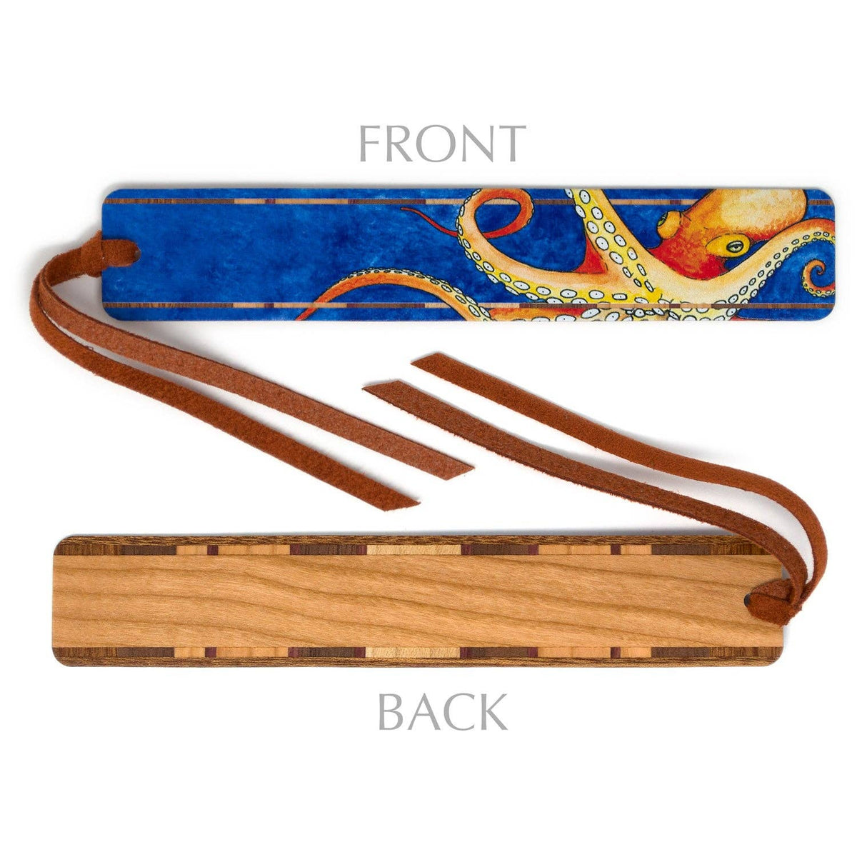 Octopus by Christi Handmade Wooden Bookmark