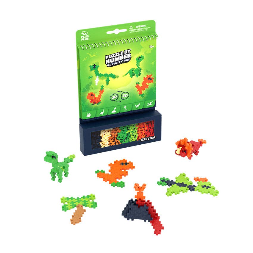 Puzzle By Number® Activity Pad - Dinosaurs