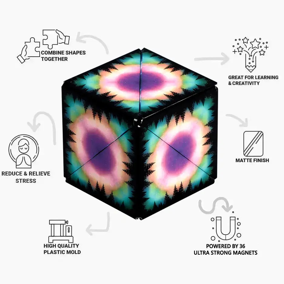 Shashibo Moon Magnetic Puzzle Cube STEM STEAM MESH