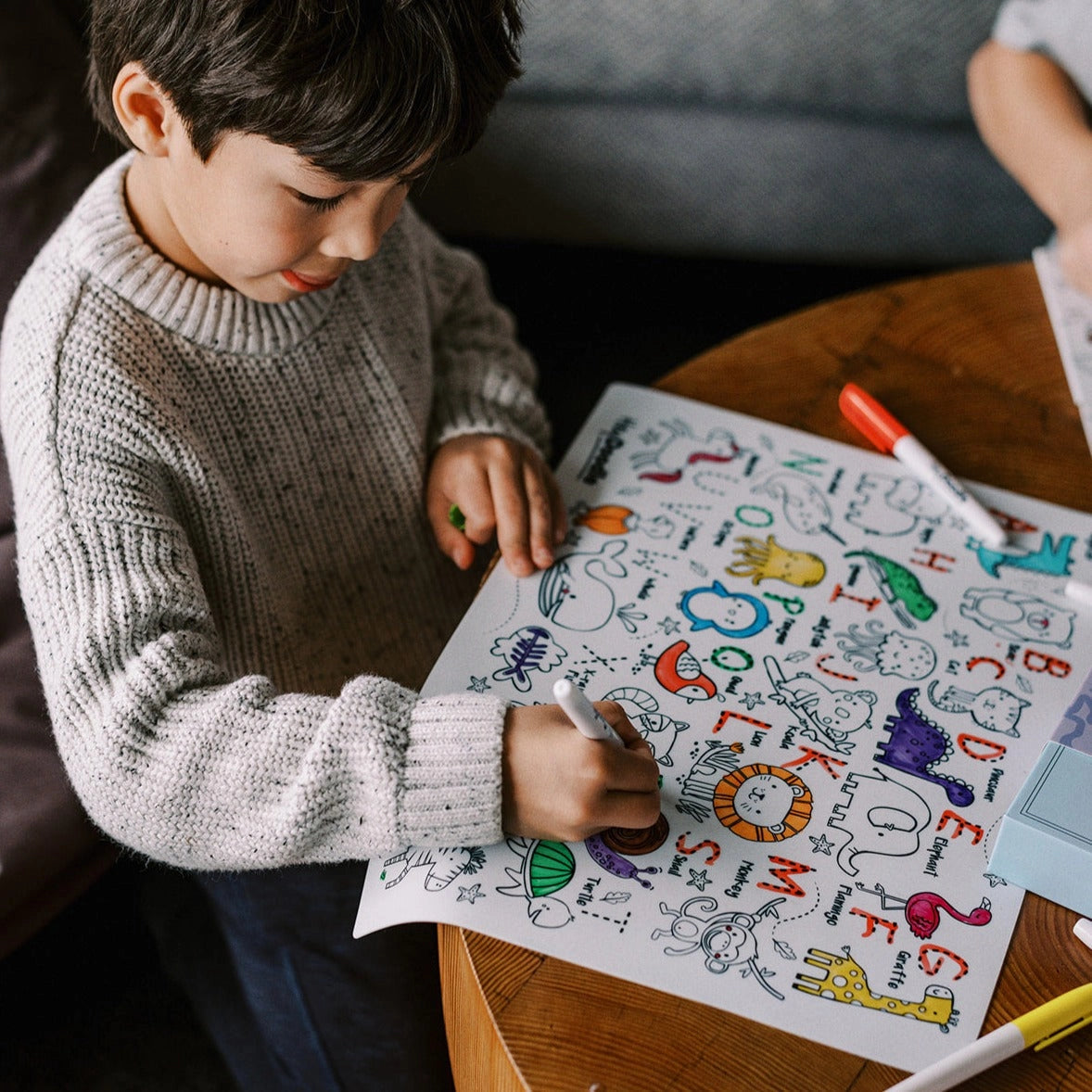 Into the Wild Reusable Color-in Activity Mat